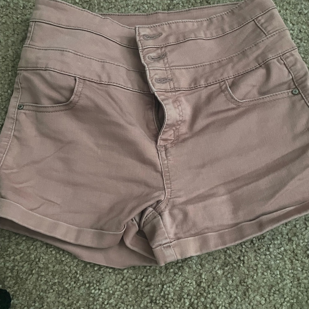Tinseltown Pink High Waist Shorts